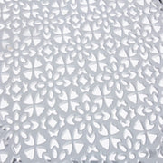 Table de jardin pliante ronde en acier gris MARLENE diamètre 60x h77 cm