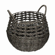 Panier rond en métal gris 1-2 cmø44h36