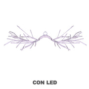 Branche lumineuse 48 LED blanc chaud cm60x30 alimentation fixe pour extérieur