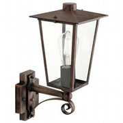 Lampe d'extérieur en fonte d'aluminium avec diffuseurs en verre transparent rouille