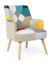 Fauteuil tissu patchwork Galatea