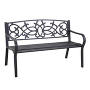 Banc en métal anthracite Pavia
