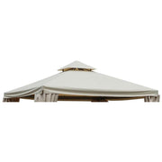 Tonnelle de remplacement de toit de luxe Dallas 3x3 cm