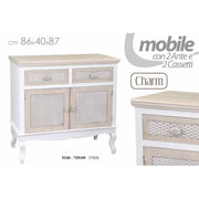 Buffet console style shabby blanc beige charm cm 86 x 40 x 87 h