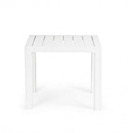 Salon de jardin table basse en aluminium blanc Cruise