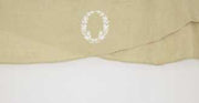 Rideau blanc avec volant beige cu-2092 cm. 140x260