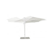 Parasol à bras Eden blanc-naturel 2x3 m