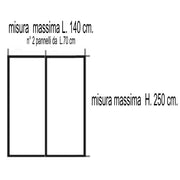 AIMANT ECCO 140X250 GRIS REDUCIB