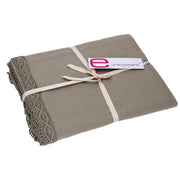 Nappe rectangulaire gris tourterelle Amelie cm140x180