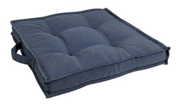 Coussin carré poly bleu