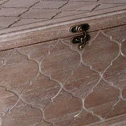 Boîte rectangulaire en bois marron 1-2 cm39,4x24,1h24,8