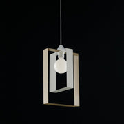 Suspension moderne du lustre en fer blanc 25x H.40 cm