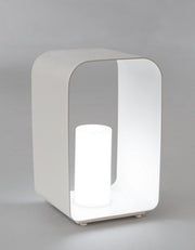 Lampe à LED avec lampadaire RIDLEY blanc 25x28x h45 cm