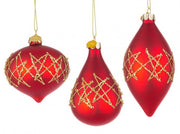 Lot de 12 Pendeloques Vt Embellish Rouge Assorties