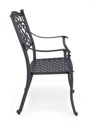 Chaise de jardin en fer c-br ivrea antracite