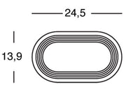 9W LED 4000k ovale ceion blanc orion blanc