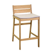 Tabouret en bois avec coussins de jardin cm 44 x 53 xh 64-85