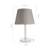 Lampe à poser Piray ASZ1277 verre blanc