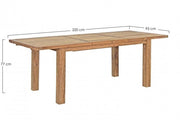 Table de jardin extensible en bois de teck Bounty