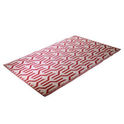 Tapis en polyester à motifs rouge cm60x180x0,6