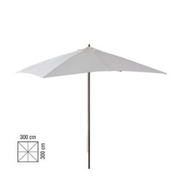 Parapluie en bois 3 x 3 blanc