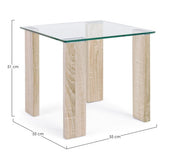 Nouveau Table basse Arley Nature 55X55