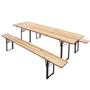 Ensemble de brasserie composé d'une table 80x200 cm. et 2 bancs Verdelook