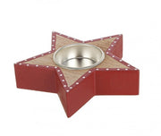 12x Bougie de Noël Country Étoile