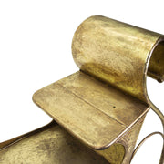 Perroquet en résine or vert cm12x38x6