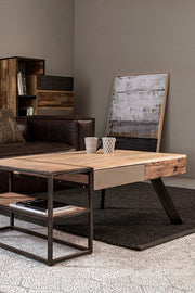 Tapis gris en fibres naturelles style fusion 200x300