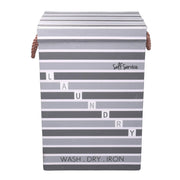 Panier à linge gris avec couvercle cm40x30h60