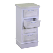 Armoire en bois Liverpool 4 tiroirs blanc cm37x30h79.5