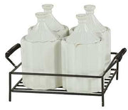 Pot 4pcs. avec socle we-5261 cm. 19,5 x 17 h 14,5