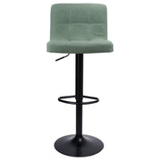 Tabouret de couleur de menthe réglable avec pattes noires mates 49x40x87 cm