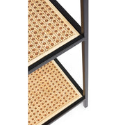 Bibliothèque de forme en acier avec quatre étagères Anthracite ELYOT 85,5x25,5x h131 cm