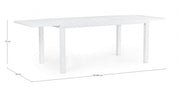 Table All.Hilde 160-240X90 Blanc Ld30
