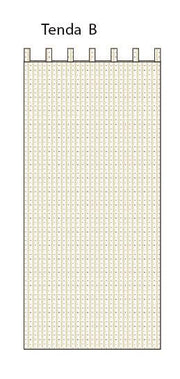 Rideau tissu rayé romarin cm140xh300x2