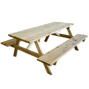 Table pliante avec bancs en bois table de pique-nique jardinage camping