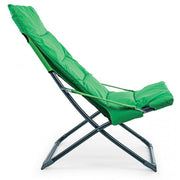 Transat pliant Relax avec rembourrage SFOD Vert 60x90xh86 cm