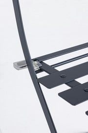 Ensemble de jardin Bistrot Anthracite table et chaises bizzotto