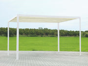 Gazebo en aluminium Milwaukee avec couverture électrique 3x3m x 2.5h