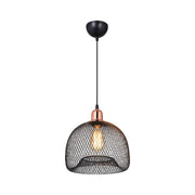Lampe à suspension métal perforé noir Arenda MDL4323