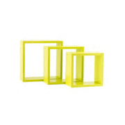 Ensemble de trois mur de chambre à chambre à coucher cubique 35-31-27x15 cm