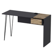 Bureau Candy noyer anthracite prises usb 121x45