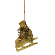 Patins en bois dorés cm30x14x1