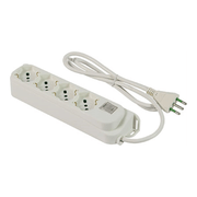 Schuko Power Strip + Retail Thermique Fme Blanc Places 4 2P+T 16A Nâ°Xmmq 3X1,0 Mt 1,5