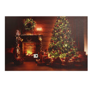 Panneau led rectangulaire en bois multicolore cm60x40h1,8