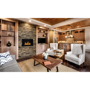 Fiche de bioéthanol ou construit -in Pise noire L 65 x P 12 x H 40