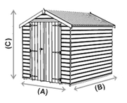 Abri de jardin Darwin 6X4 avec finition frontale marron Keter