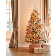 Sapin de Noël givré Sunndal H 210 x ø 120 cm